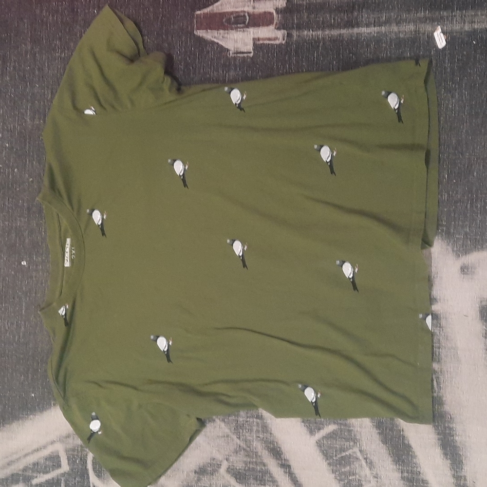 Staple Pigeon all over XXL olive green shirt